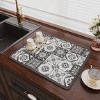 Vintage Draining Mat –Absorbent, Oil-Resistant, Non-Slip & Heat-Proof