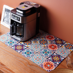 Super Size Retro Quick-Drying Water-Draining Mat for Kitchen Bar Countertops