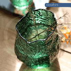 Vaso de Vidro Transparente – Design Ondulado