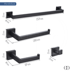 Kit de Acessórios para Banheiro em Aço Inox