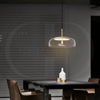 Modern Glass Dome Pendant Light – Elegant Hanging Ceiling Lamp for Kitchen, Dining & Living Room