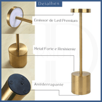 Luminária de Mesa LED Sem Fio –  Moderna e Funcional