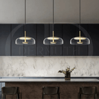 Modern Glass Dome Pendant Light – Elegant Hanging Ceiling Lamp for Kitchen, Dining & Living Room