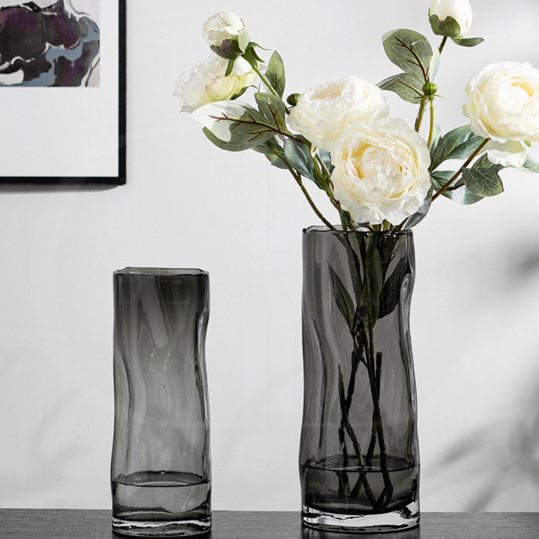 Vaso de Vidro para Arranjos Florais e Hidroponia