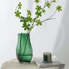 Vaso de Vidro Transparente – Design Ondulado