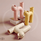 Vaso em Cerãmica Decorativo - Cats