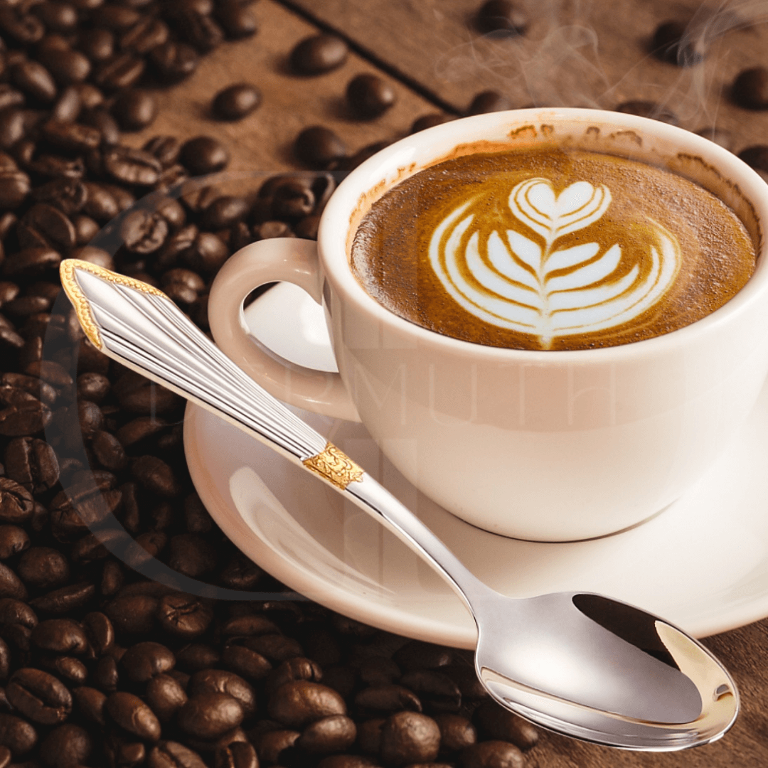 Conjunto de Talheres Luxo Dourado -  Cabo Bordado