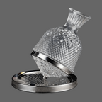 Decantador de Vinho Rotativo 360° em Cristal - Design Elegante