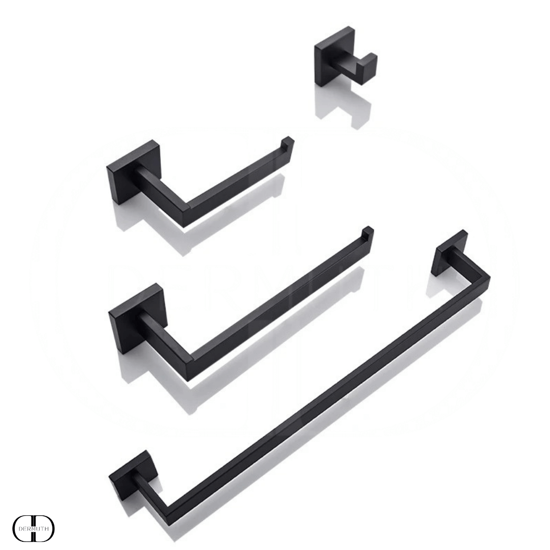 Kit de Acessórios para Banheiro em Aço Inox