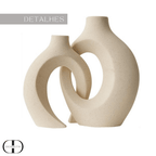 Vaso em Cerâmica Artesanal - Duplo