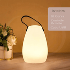 Luminária LED Portátil Recarregável – Estilo e Praticidade