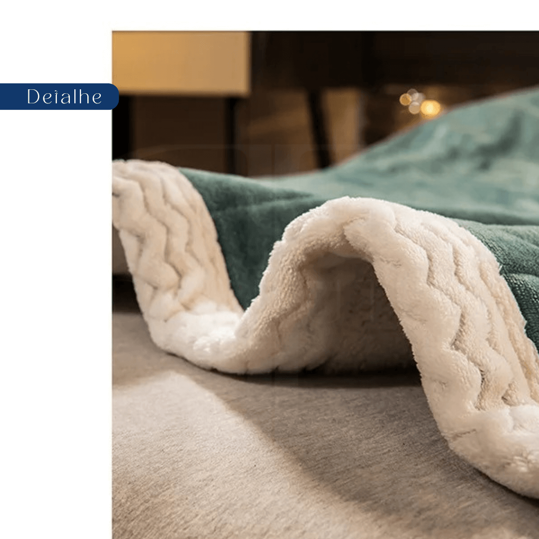 Cobertor Flannel Triplo Coral Fleece