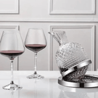 Decantador de Vinho Rotativo 360° em Cristal - Design Elegante