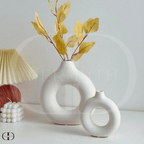 Vaso de Cerâmica Circular - Eva