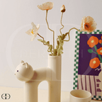 Vaso em Cerãmica Decorativo - Cats