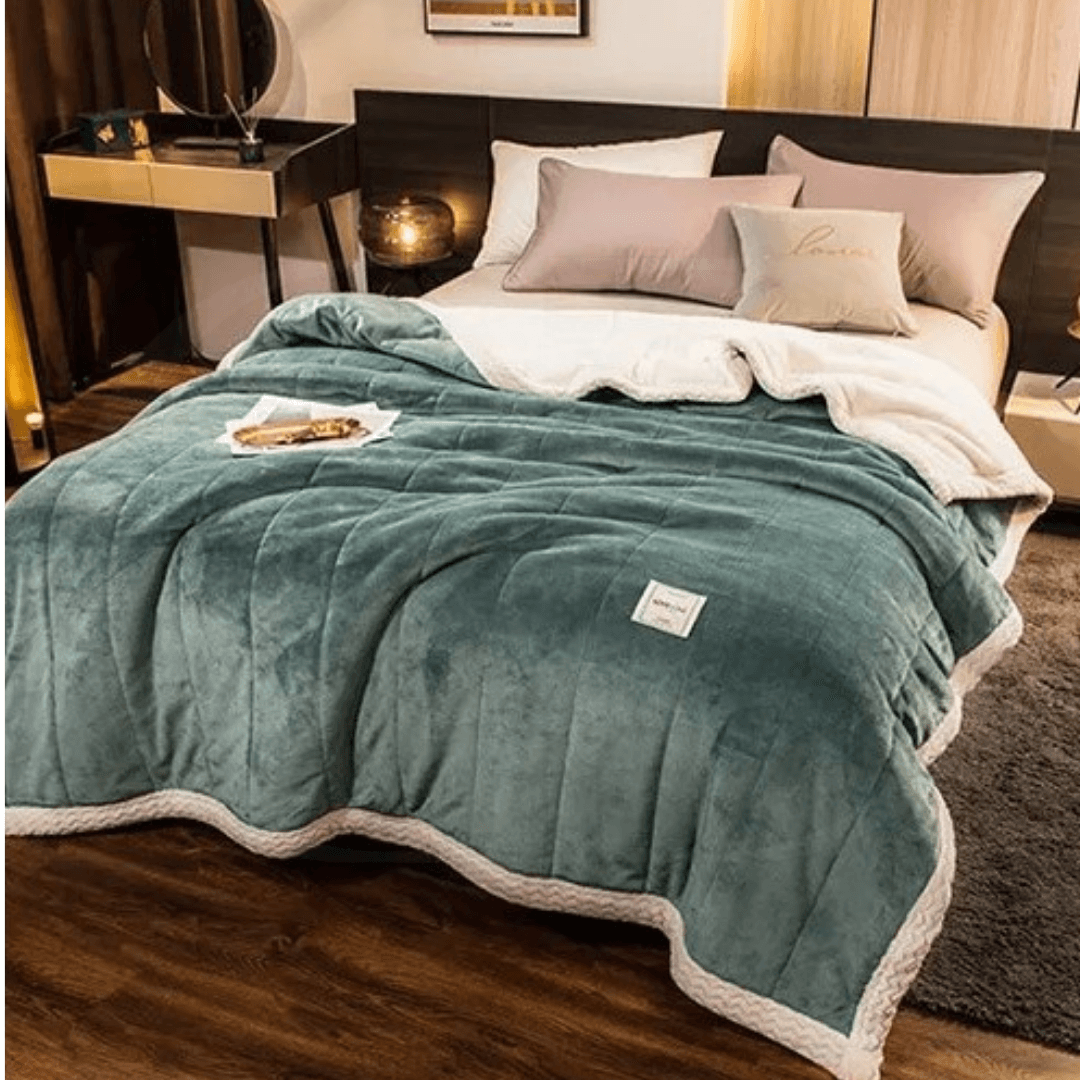 Cobertor Flannel Triplo Coral Fleece