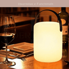 Luminária LED Portátil Recarregável – Estilo e Praticidade
