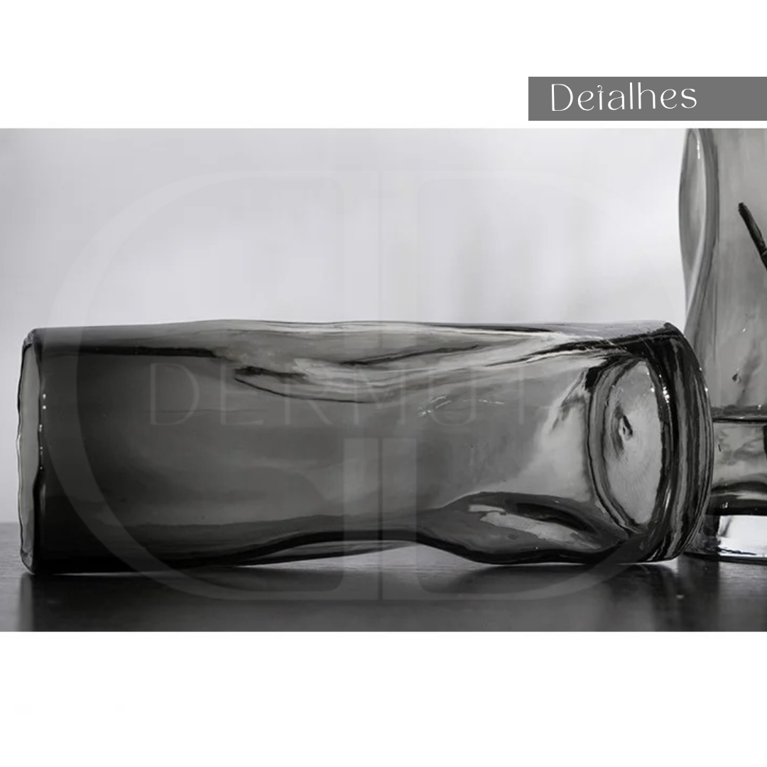 Vaso de Vidro para Arranjos Florais e Hidroponia