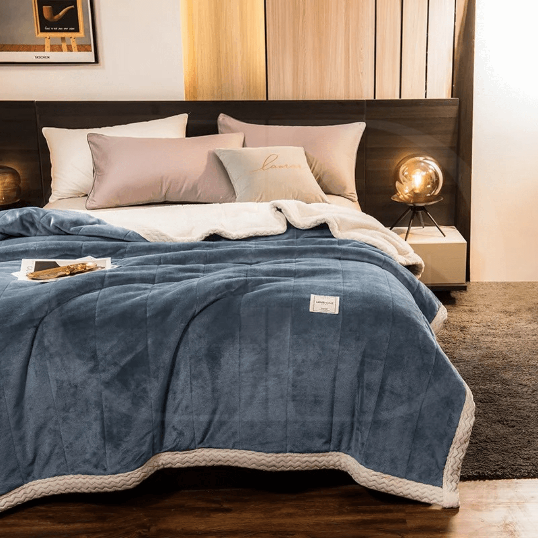 Cobertor Flannel Triplo Coral Fleece