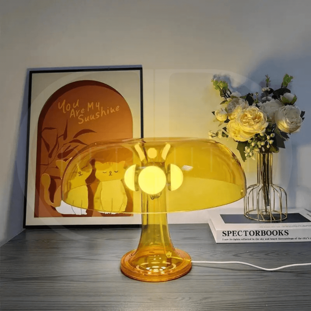 Luminária de Mesa LED  Minimalista Cogumelo