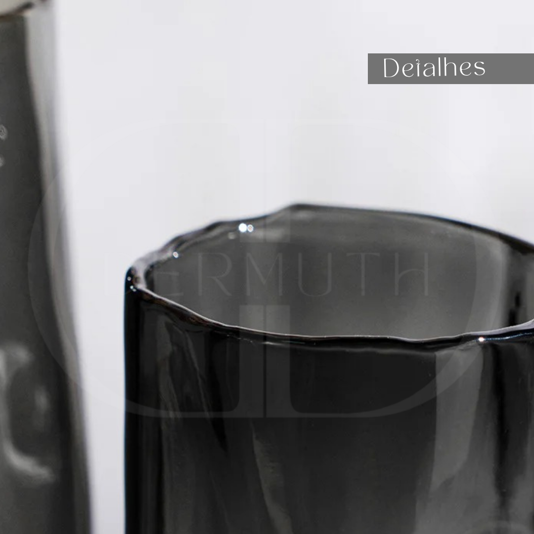 Vaso de Vidro para Arranjos Florais e Hidroponia