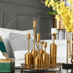 Castiçal de Metal Dourado – Roma