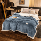 Cobertor Flannel Triplo Coral Fleece