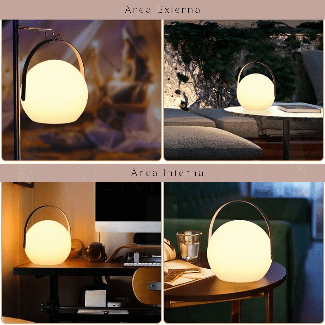 Luminária LED Portátil Recarregável – Estilo e Praticidade