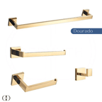 Kit de Acessórios para Banheiro em Aço Inox