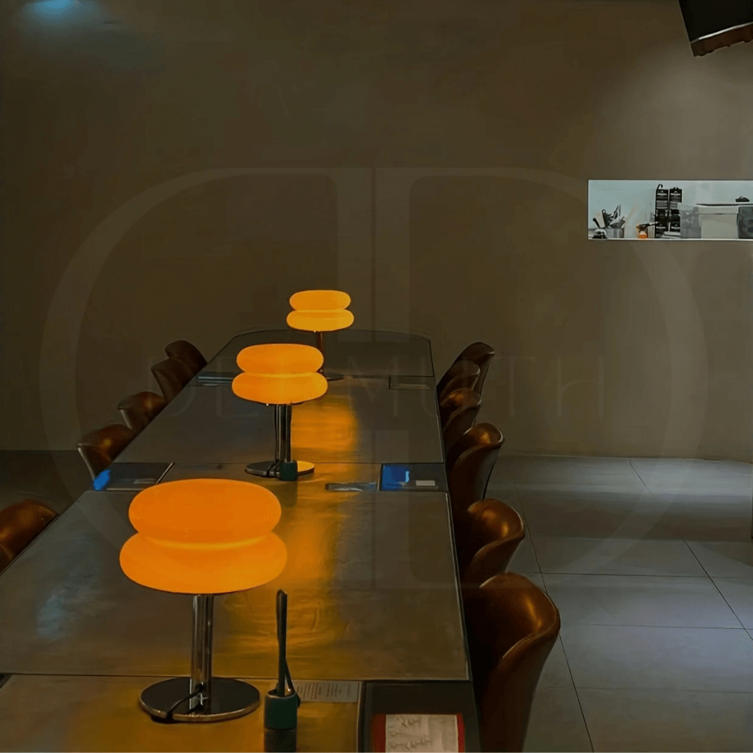 Luminária de Mesa de Vidro Macaron