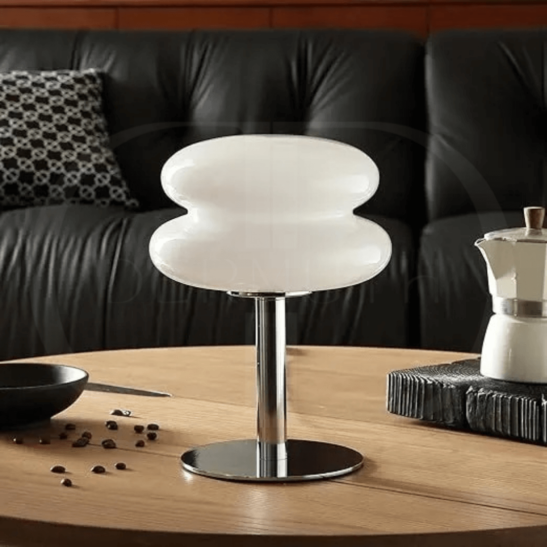 Luminária de Mesa de Vidro Macaron