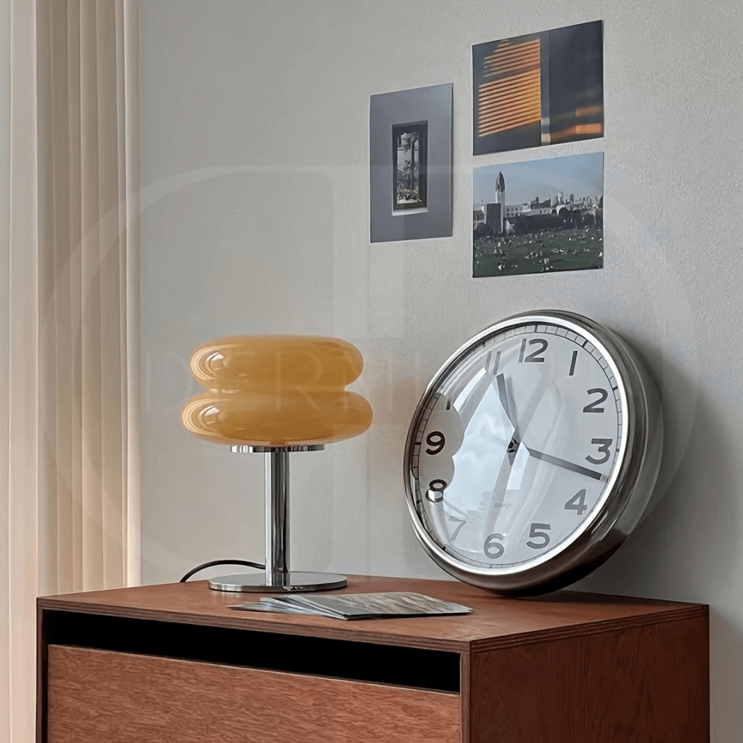 Luminária de Mesa de Vidro Macaron