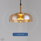 Modern Glass Dome Pendant Light – Elegant Hanging Ceiling Lamp for Kitchen, Dining & Living Room