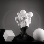 Escultura Contemporânea de Mulher - Bubble