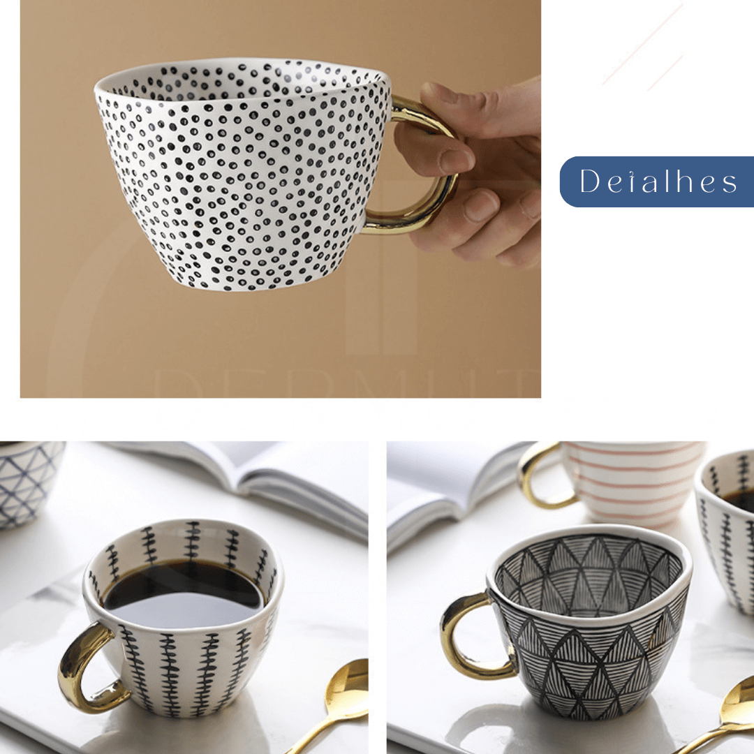 Caneca em Cerâmica – Design Elegante para Bebidas Quentes