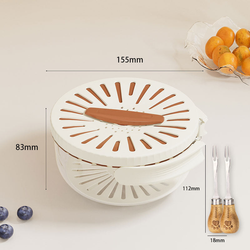 2-in-1 Draining and Preservation Basket: Simplify Washing & Storing