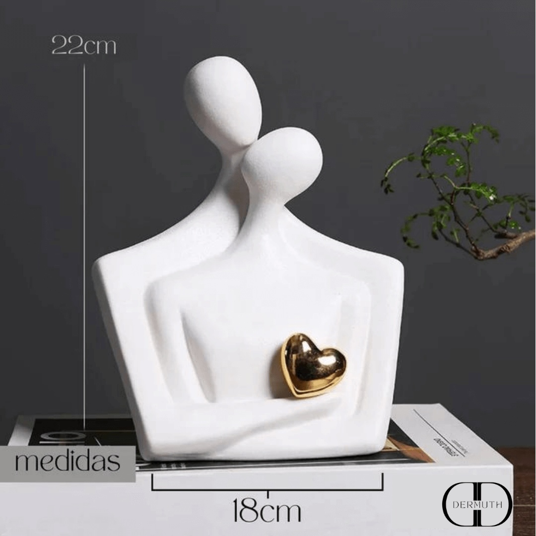 Estatueta Decorativa - Casal Apaixonado