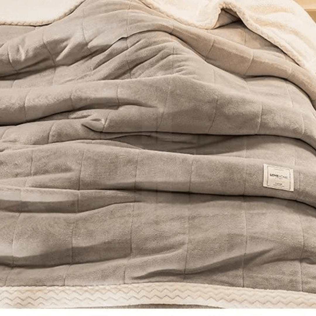 Cobertor Flannel Triplo Coral Fleece