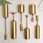 Castiçal de Metal Dourado – Roma