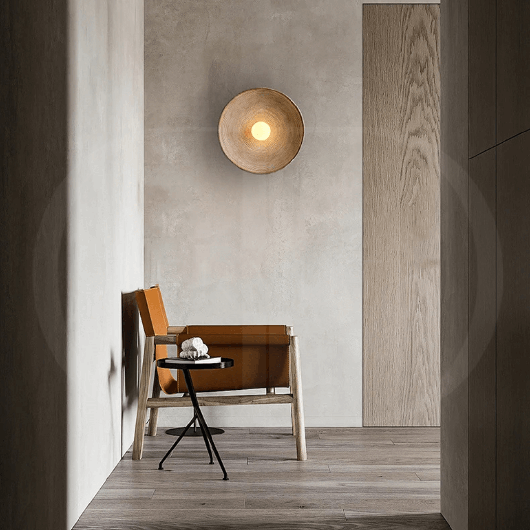 Modern LED Wall Sconce – Minimalist Disc Wall Light for Bedroom, Hallway & Living Room