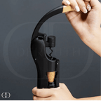 Abridor de Garrafas de Vinho – Formato de Alavanca com Cabo de Madeira