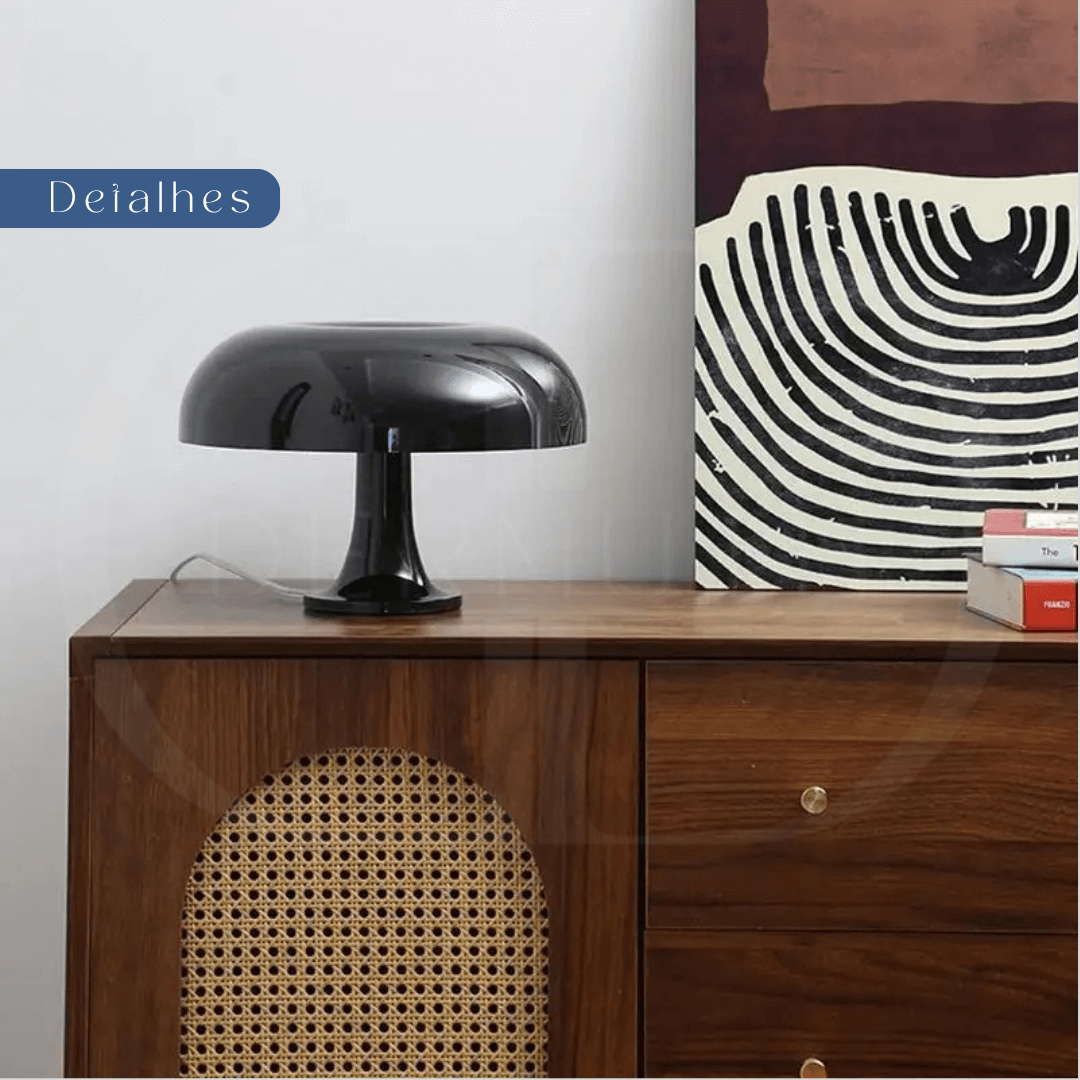 Luminária de Mesa LED  Minimalista Cogumelo