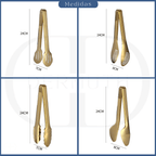 Pegador de Alimentos em Aço Inox Dourado – Elegância e Praticidade na Cozinha