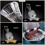 Decantador de Vinho Rotativo 360° em Cristal - Design Elegante