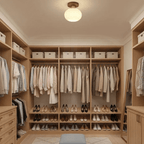 Modern Wooden Pendant Light with Frosted Glass – Minimalist Ceiling Lamp for Living Room, Kitchen & Dining