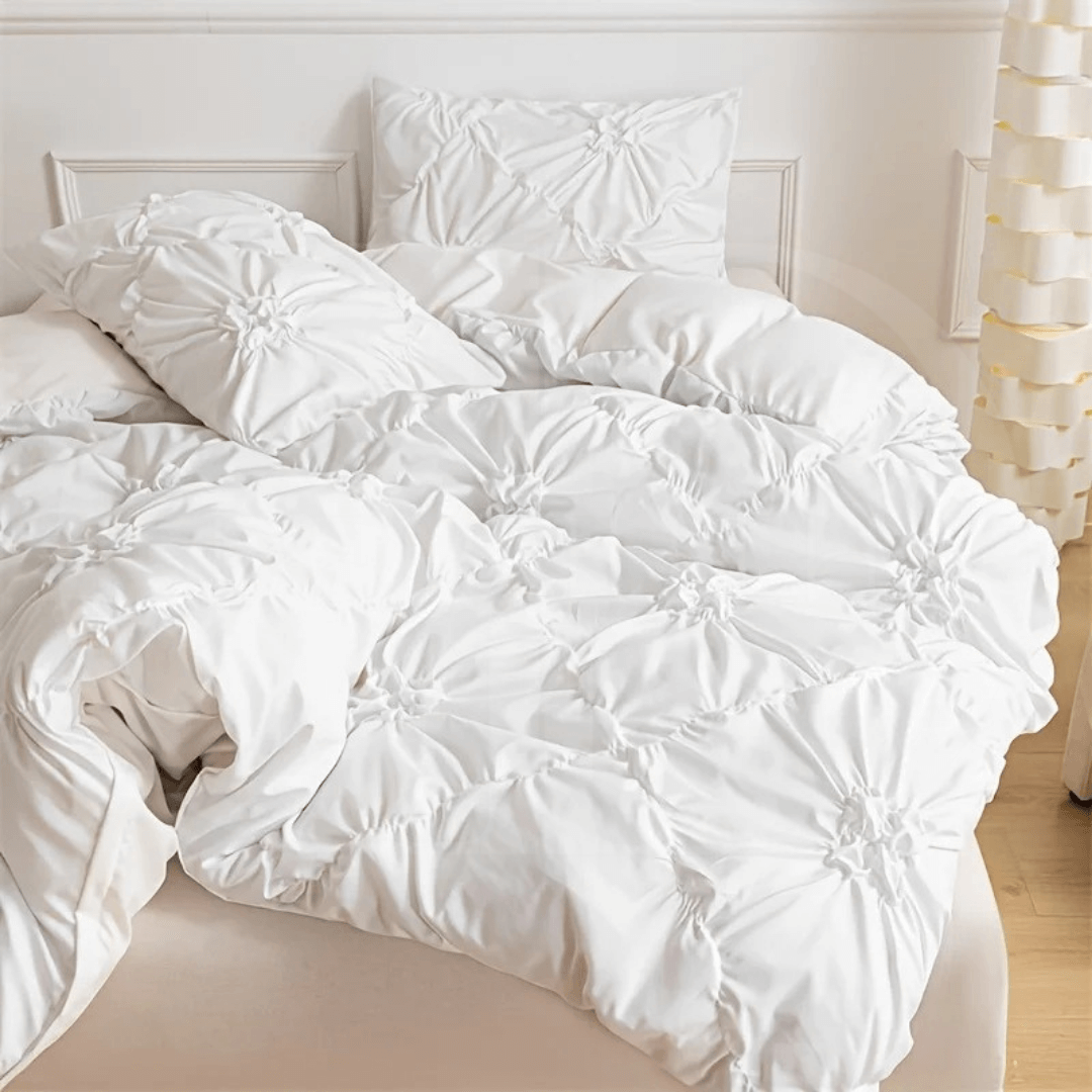 Capa de Edredon e Travesseiro Com Relevo