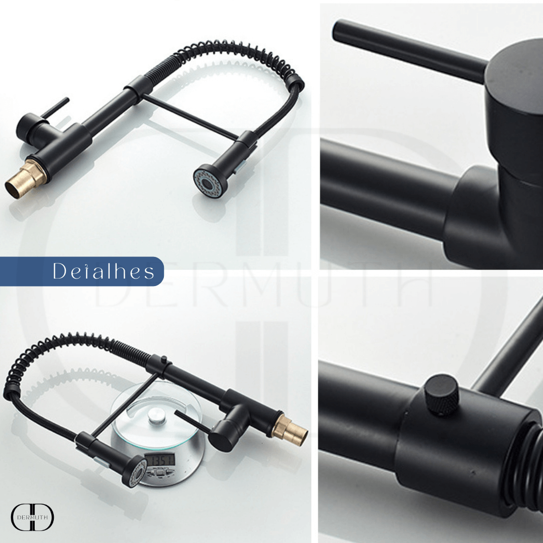 Torneira Gourmet Flexível com Bico Retrátil