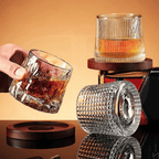Copos Giratórios de Vidro para Whisky – Design Clássico com Efeito Spinning