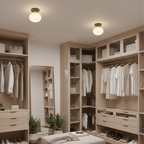 Modern Wooden Pendant Light with Frosted Glass – Minimalist Ceiling Lamp for Living Room, Kitchen & Dining