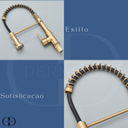 Torneira Gourmet Flexível com Bico Retrátil